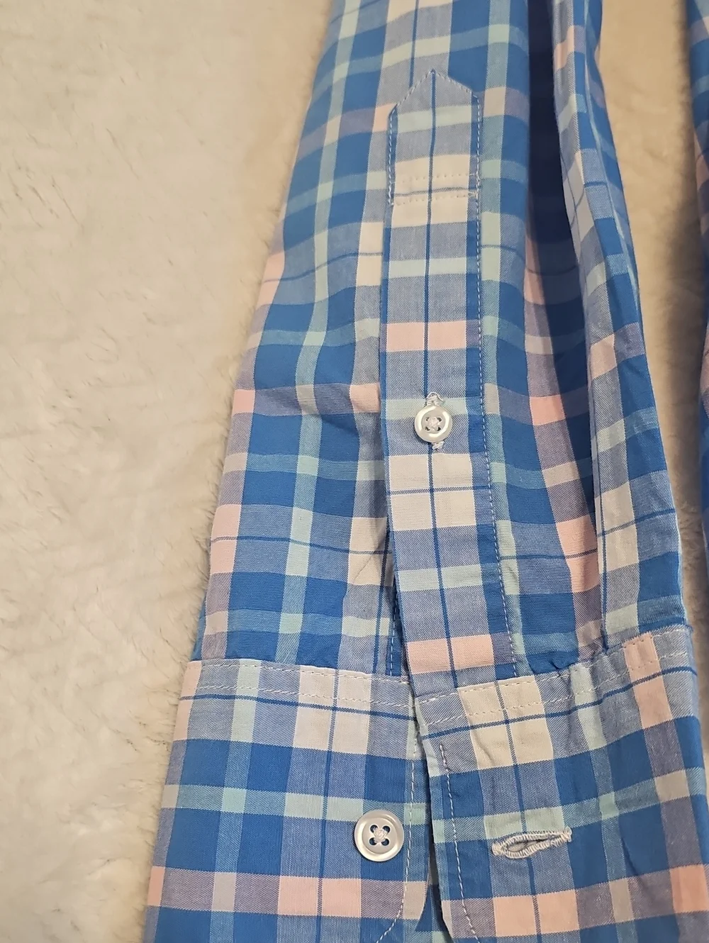 J.Crew Blue Plaid Button-Up Shirt